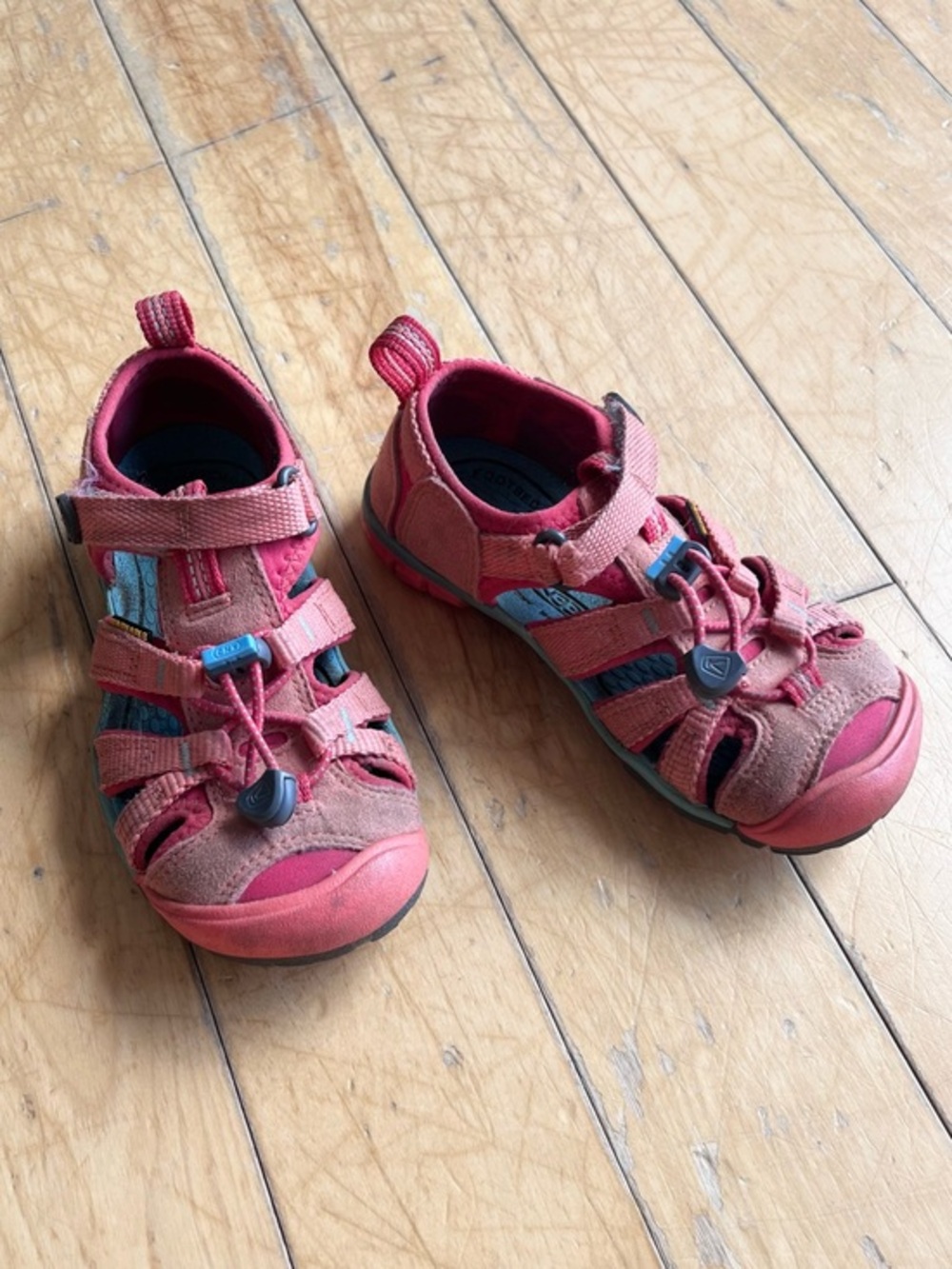 KEEN Kids Sport Pink & Orange Outdoor Hiking Sandals Size 11